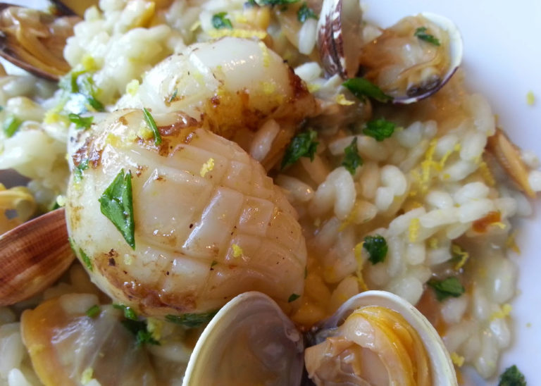 risotto con vongole e seppie