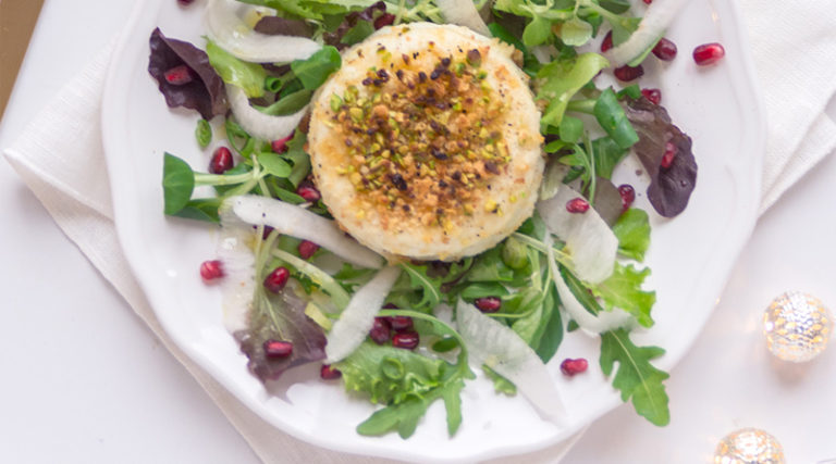 insalata caprino pistacchio