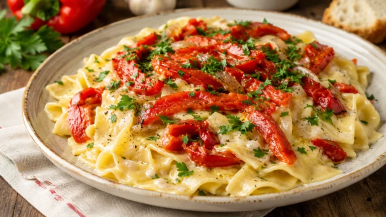 maltagliati ai peperoni della nonna